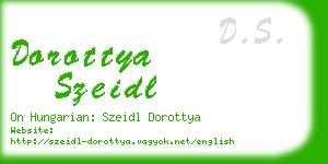 dorottya szeidl business card